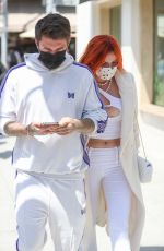 BELLA THORNE at IL pastaio in Beverly Hills 04/16/2021