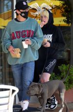 BILLIE EILISH and Matthew Tyler Vorce Out for Coffee in Encino 04/16/2021