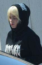 BILLIE EILISH and Matthew Tyler Vorce Out for Coffee in Encino 04/16/2021
