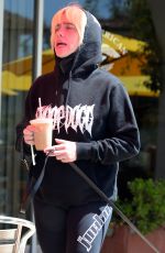 BILLIE EILISH and Matthew Tyler Vorce Out for Coffee in Encino 04/16/2021