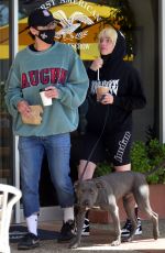 BILLIE EILISH and Matthew Tyler Vorce Out for Coffee in Encino 04/16/2021