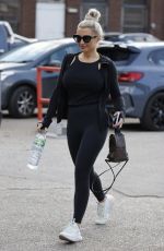 BILLIE FAIERS and DANIELLE ARMSTRONG Leaves Absolute Gym in Brentwood 04/16/2021