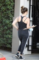 BILLIE LOURD Leaves a Gym in Los Angeles 04/11/2021