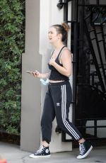 BILLIE LOURD Leaves a Gym in Los Angeles 04/11/2021