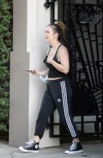 BILLIE LOURD Leaves a Gym in Los Angeles 04/11/2021