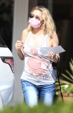 BRANDI GLANVILLE Leaves a Post Office in Bel-Air 04/14/2021