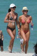 BRAUNWYN WINDHAM-BURKE and FERNANDA ROCHA in Bikinis at a Beach in Miami 04/18/2021