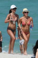BRAUNWYN WINDHAM-BURKE and FERNANDA ROCHA in Bikinis at a Beach in Miami 04/18/2021