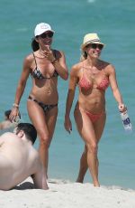 BRAUNWYN WINDHAM-BURKE and FERNANDA ROCHA in Bikinis at a Beach in Miami 04/18/2021