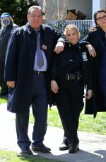 BRIDGET MOYNAHAN and VANESSA RAY on the Set of Blue Bloods in Brooklyn 04/06/2021