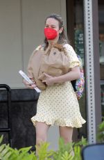 BRIE LARSON Picks up Some Takeaway Out in Hawaii 04/22/2021