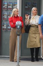 BRITTANY and CYNTHIA DANIEL on the Set of Cheaper by the Dozen Reboot in Los Angeles 04/13/2021