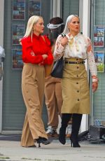 BRITTANY and CYNTHIA DANIEL on the Set of Cheaper by the Dozen Reboot in Los Angeles 04/13/2021