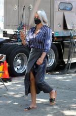 BRITTANY DANIEL on the Set of Cheaper by the Dozen in Los Angeles 04/20/2021