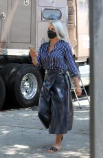 BRITTANY DANIEL on the Set of Cheaper by the Dozen in Los Angeles 04/20/2021