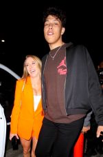BRITTANY MATHEWS and Jackson Mahomes at Nobu in West Hollywood 04/15/2021