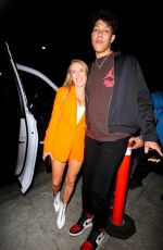 BRITTANY MATHEWS and Jackson Mahomes at Nobu in West Hollywood 04/15/2021