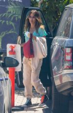 BROOKE BURKE Arrives at Habana Cafe in Malibu 04/16/2021