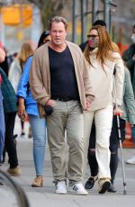 BROOKE SHIELDS and Chris Henchy Out for Dinner in New York 04/11/2021