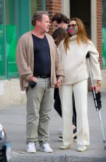 BROOKE SHIELDS and Chris Henchy Out for Dinner in New York 04/11/2021
