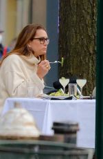 BROOKE SHIELDS and Chris Henchy Out for Dinner in New York 04/11/2021