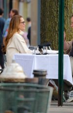BROOKE SHIELDS and Chris Henchy Out for Dinner in New York 04/11/2021