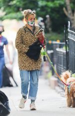 BUSY PHILIPPS Out with Her Dog in New York 04/19/2021