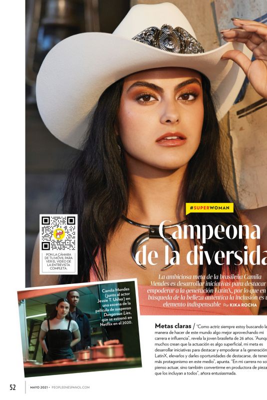 CAMILA MENDES in People en Espanol, May 2021