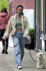 CAMILA MENDES Out with Her Dog in Vancouver 04/24/2021