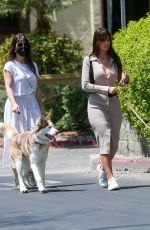 CAMILA MORRONE and LUCILA SOLA Out with Their Dogs in Los Angeles 04/17/2021