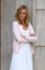 CAMILLE COTTIN on the Set of The House of Gucci in Rome 04/16/2021