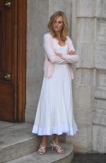 CAMILLE COTTIN on the Set of The House of Gucci in Rome 04/16/2021
