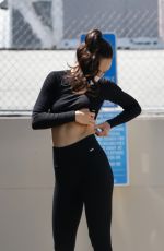 CARA SANTANA Exercises at a Gym in West Hollywood 04/06/2021