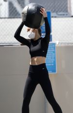 CARA SANTANA Exercises at a Gym in West Hollywood 04/06/2021