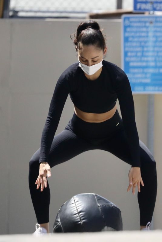 CARA SANTANA Exercises at a Gym in West Hollywood 04/06/2021