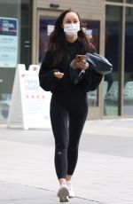 CARA SANTANA Getting a COVID Test in Los Angeles 04/12/2021
