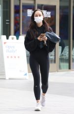 CARA SANTANA Getting a COVID Test in Los Angeles 04/12/2021