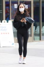CARA SANTANA Getting a COVID Test in Los Angeles 04/12/2021