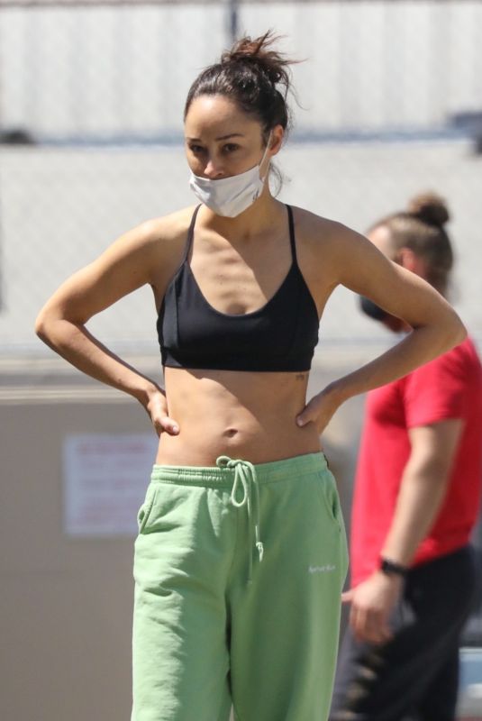 CARA SANTANA Leaves a Workout in Los Angeles 04/08/2021