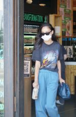 CARA SANTANA Out with Her Dog in Los Angeles 04/10/2021