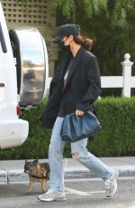 CARA SANTANA Out with Her Dog in West Hollywood 04/15/2021
