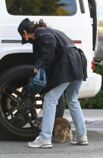 CARA SANTANA Out with Her Dog in West Hollywood 04/15/2021