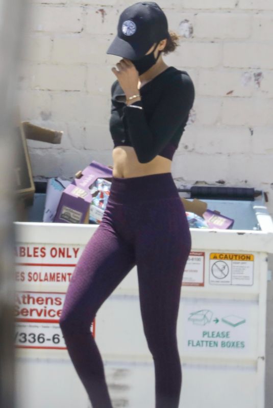 CARA SANTANA Workout at Rise Nation Gym in West Hollywood 04/26/2021