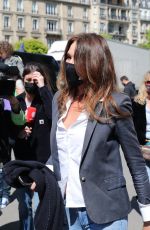 CARLA BRUNI at Demonstration in Support of Family of Sarah Halimi in Paris 04/25/2021