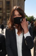 CARLA BRUNI at Demonstration in Support of Family of Sarah Halimi in Paris 04/25/2021