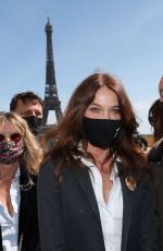 CARLA BRUNI at Demonstration in Support of Family of Sarah Halimi in Paris 04/25/2021