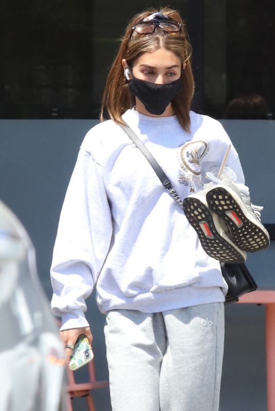 CHANTEL JEFFRIES Leaves a Nail Salon in West Hollywood 04/27/2021