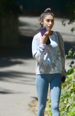CHANTEL JEFFRIES Leaves Alex Fine Gym in Los Angeles 04/05/2021