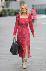 CHARLOTTE HAWKINS Arrives at Classic FM in London 04/15/2021