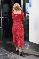 CHARLOTTE HAWKINS Arrives at Classic FM in London 04/15/2021